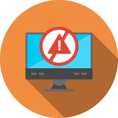 Veri koruma düz vektör simgesi