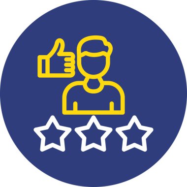 Geri bildirim. Web simgesi basit illüstrasyon