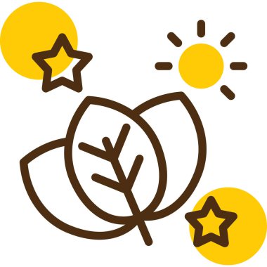 Yaprağın vektör simgesi el çizimi biçiminde