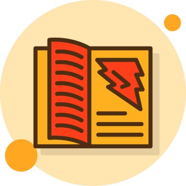 Kitap. Web simgesi basit illüstrasyon