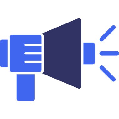 Megafon web simge vektör çizim