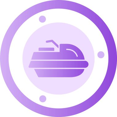 Gemi. Web simgesi basit illüstrasyon