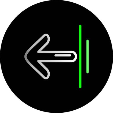 Bir yol simgesinin vektör illüstrasyonu