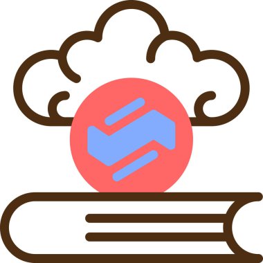 Kitap. Web simgesi basit illüstrasyon