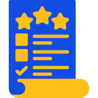 Kontrol listesi. Web simgesi basit tasarım