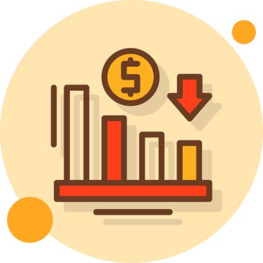 İş büyüme düz vektör simgesi