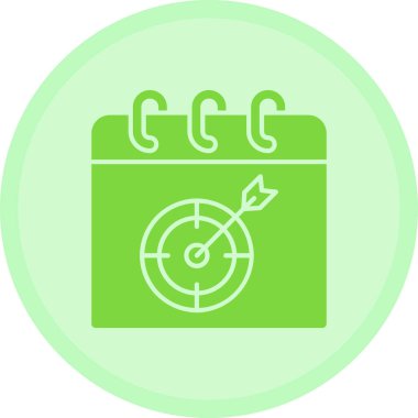 hedef vektör simgesi modern basit illüstrasyon