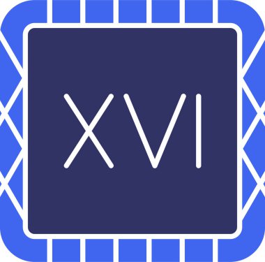 Bir harf simgesinin vektör illüstrasyonu