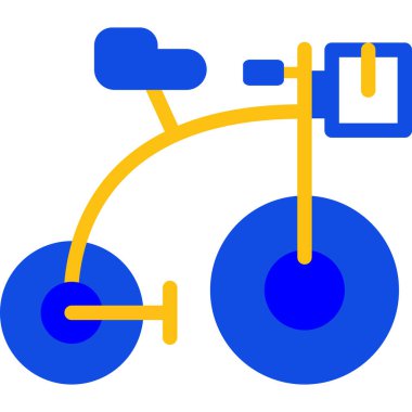 Bisiklet. Web simgesi basit illüstrasyon