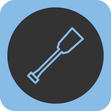 Kürek simgesi, vektör illüstrasyonu