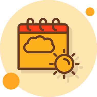 gün tarihi simgesi doldurulmuş ana hatlar biçiminde