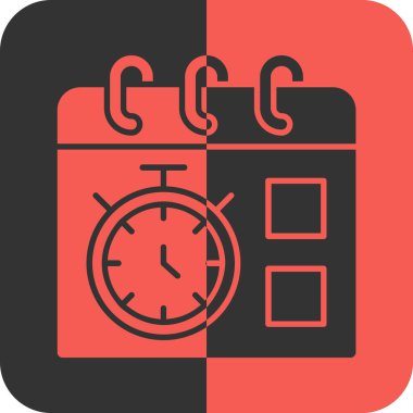 Saat simgesi vektör illüstrasyonu