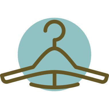 elbise askısı vektör çizim.