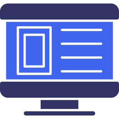 bilgisayar ekran web simgesi