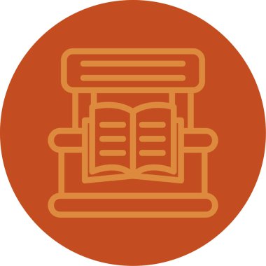 Modern eğitim ikonunun vektör illüstrasyonu