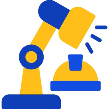 Robotik kol simgesi, özet biçimi