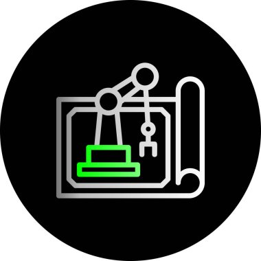 Eşsiz veri izleme sistemi vektör simgesi