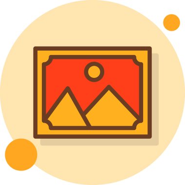 Bayrak. Web simgesi basit illüstrasyon