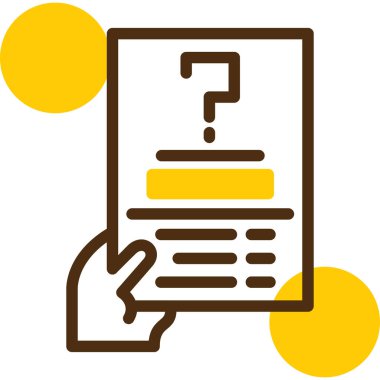 Belge. Web simgesi basit illüstrasyon