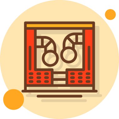 Hava vantilatörü simgesi doldurulmuş taslak biçiminde