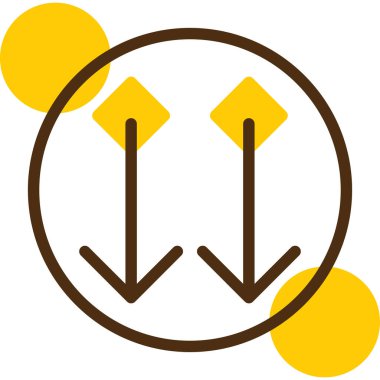 Oklar vektör simgesi modern basit illüstrasyon