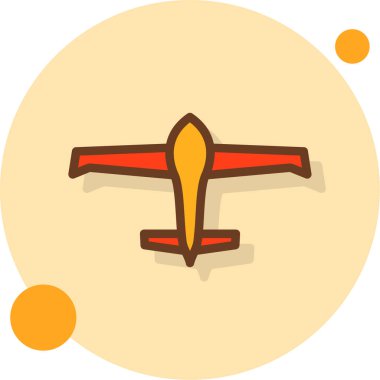 Uçak. Web simgesi basit illüstrasyon
