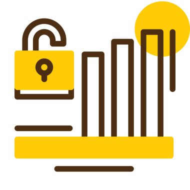 ikon vektör illüstrasyonunu kilitle