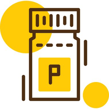 Bir şişe simgesinin vektör illüstrasyonu