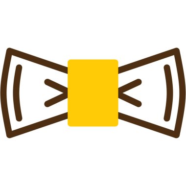 Papyon simgesi. Beyaz üzerine izole edilmiş çizgi papyon vektör simgesi rengi