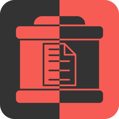 Dosya simgesinin vektör illüstrasyonu