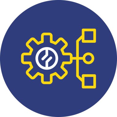 dişli simgesi vektör illüstrasyonu