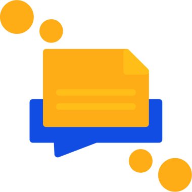 sohbet ileti iletişim simgesi