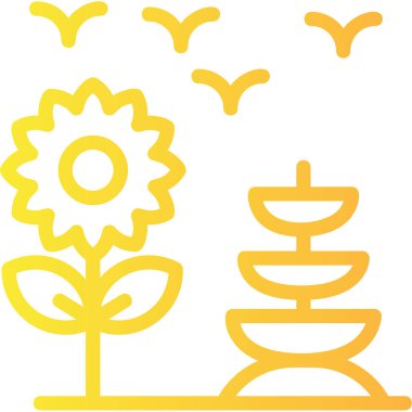 Bir bitkinin vektör illüstrasyonu