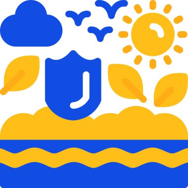 Manzaranın arka planının vektör illüstrasyonu.