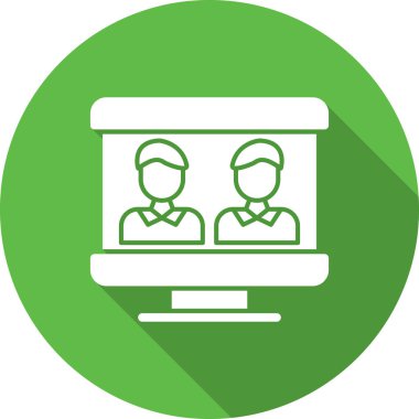 Bilgisayar Simgesi Soyut Arkaplanda İzole Edildi