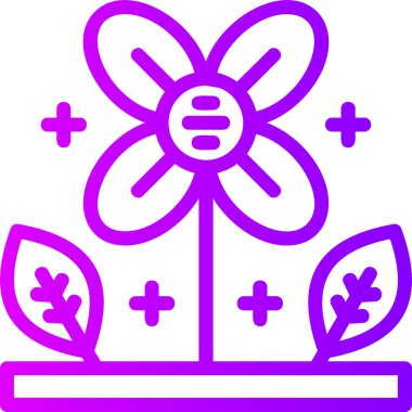 bitki simgesi vektör illüstrasyonu