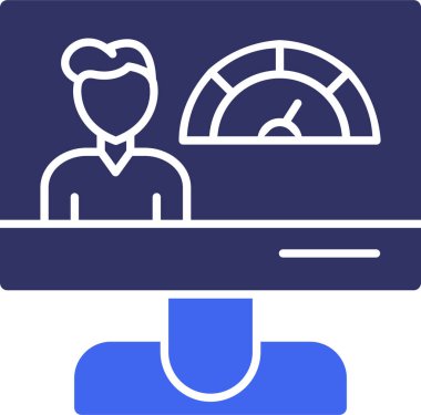 İş. Web simgesi basit illüstrasyon