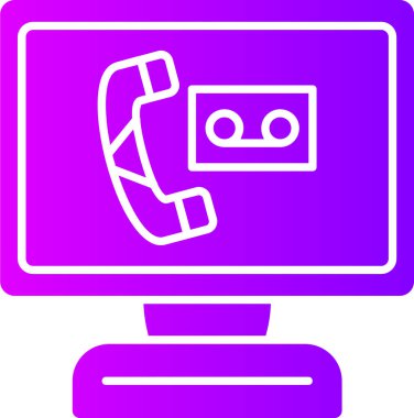 Çağrı. Web simgesi basit illüstrasyon