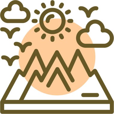 Hava durumu simgesi, vektör illüstrasyonu