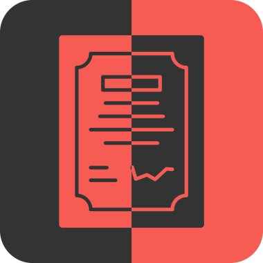 belge simgesi, vektör çizimi