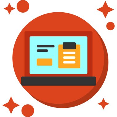 Online web pazarlama vektör simgesi