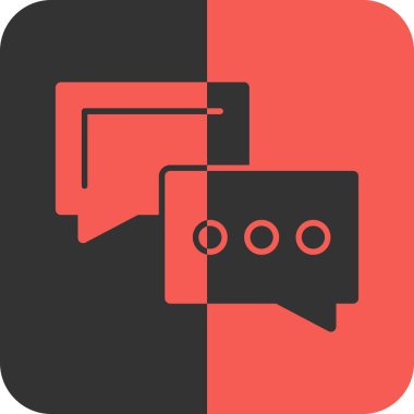 Sohbet simgesi vektör illüstrasyonu