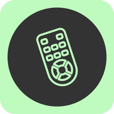 Soyut arkaplanda televizyon simgesi izole edildi