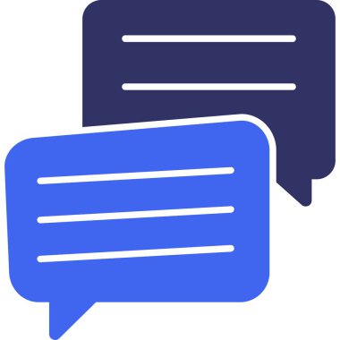 Konuş. Web simgesi basit illüstrasyon