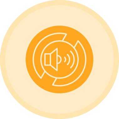 Müzik. Web simgesi basit illüstrasyon