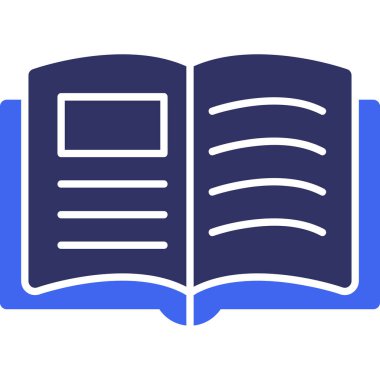 Kitap ikonu. düz resimleme