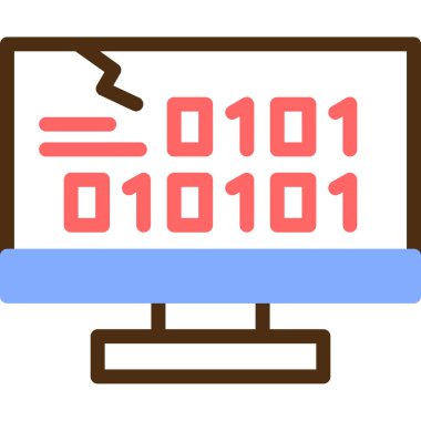 Bilgisayar. Web simgesi basit tasarım