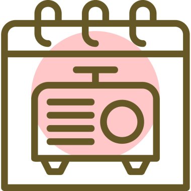 Takvim. Web simgesi basit tasarım