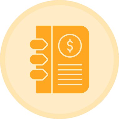 Finansal ikon. Basit resimleme