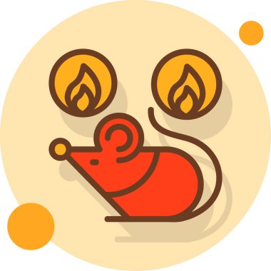 hayvan simgesi vektör illüstrasyonu